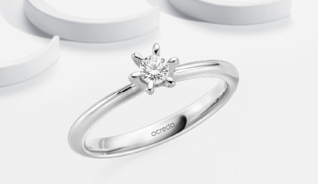 Bijoux en diamant en platine  acredo