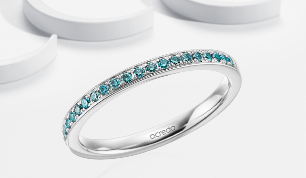 BAGUE ETERNITY avec des pieres de couleur | acredo
