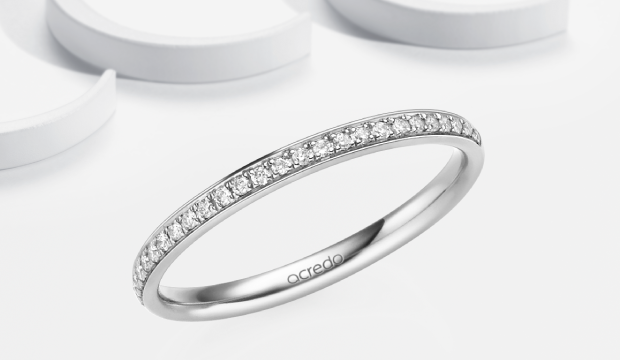 White Gold Eternity Rings | acredo