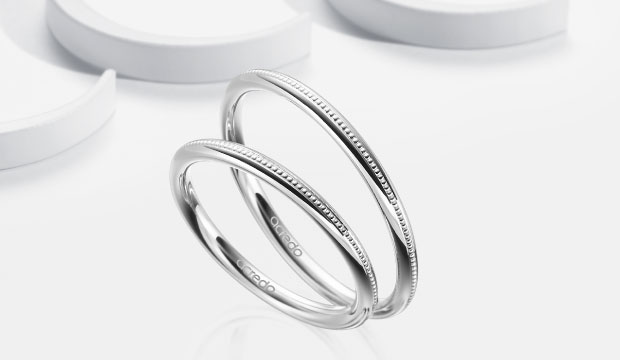Alliances en or blanc  | acredo