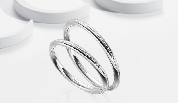 Alliances en or blanc  | acredo
